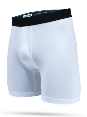 Stance White Cotton Blend Boxer Brief MEDIUM M NEW IN BOX